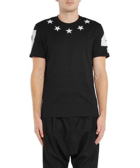 givenchy cuban-fit embroidered star-trim t-shirt|Givenchy Cuban.